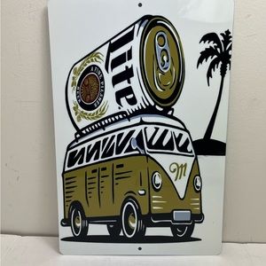 Miller Lite Buggy van beer display sign man cave wall art